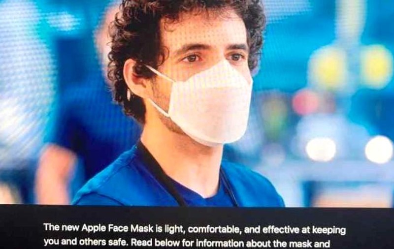 Apple a realizat două tipuri de măști sanitare pentru angajații care revin la serviciu. Una este transparentă