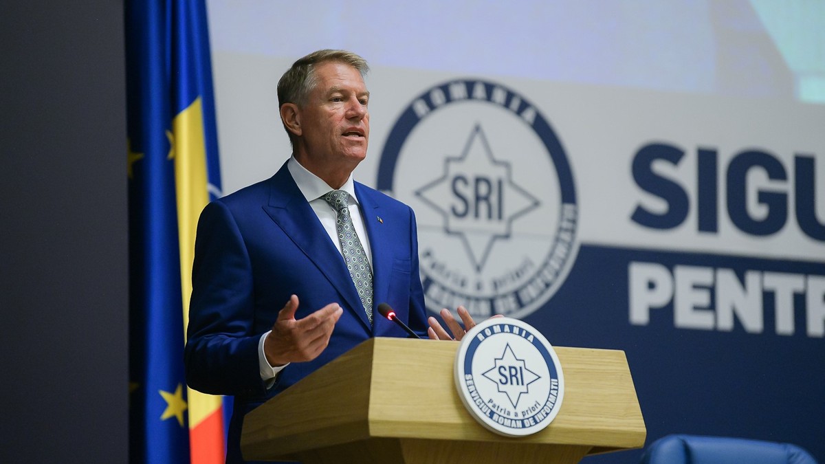 Klaus Iohannis, în sediul SRI. Foto: Administrația Prezidențială
