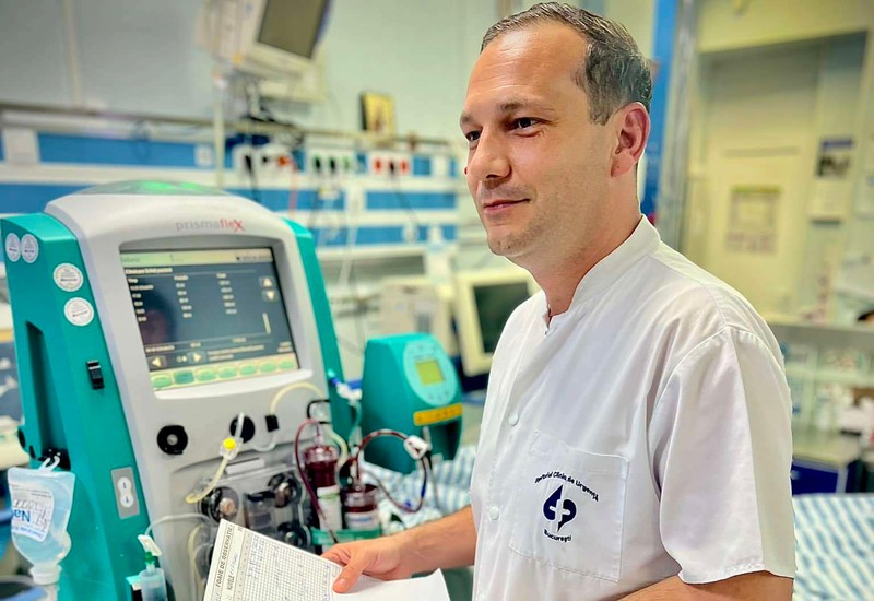 Radu Țincu, medic de Terapie Intensivă și Toxicologie la Spitalul Floreasca