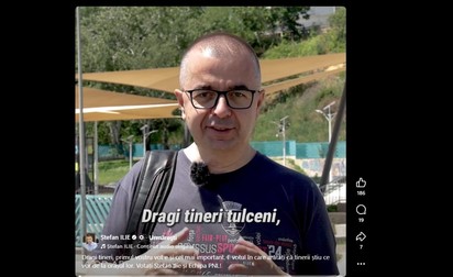 Captură de ecran videoclip electoral Ștefan Ilie