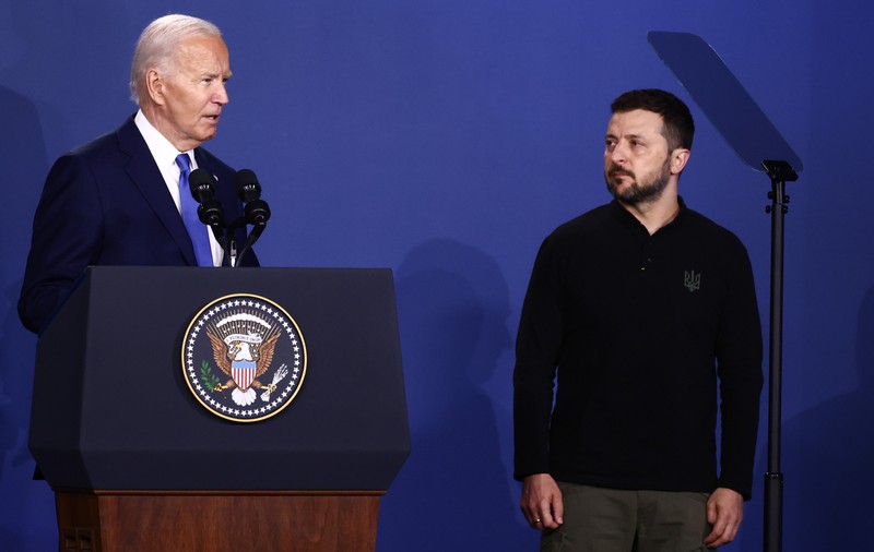 Volodimir Zelenski, după retragerea lui Biden: „Respectăm decizia dură, dar puternică”