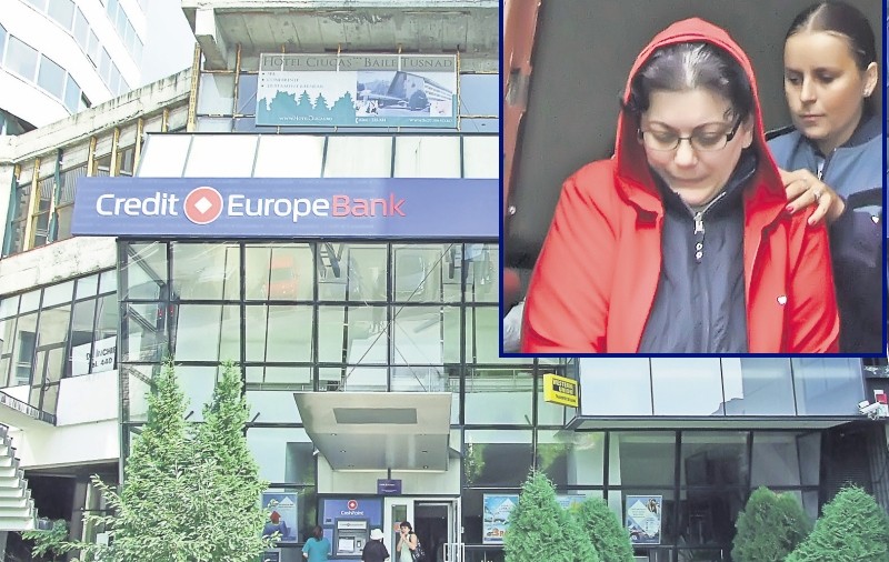 Directoarea de la Credit Europe Bank Braşov a furat 7,6 milioane de euro!
