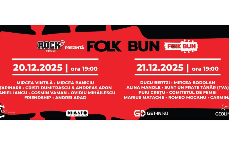 Pe 20 și în 21 decembrie, Gala Folk Bun - 10 ani revine în forță cu două spectacole folk