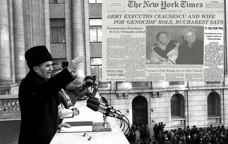 Execuția Ceaușeștilor, pe prima pagină a New York Times, acum 30 de ani: ”Nu se știe din ordinul cui au fost uciși”