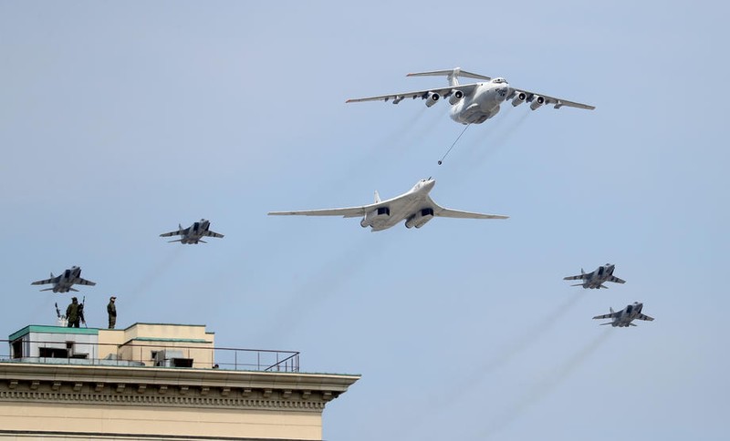 Aeronave militare ruse la repetițiile din Moscova pentru parada de Ziua Victoriei | Foto: EPA