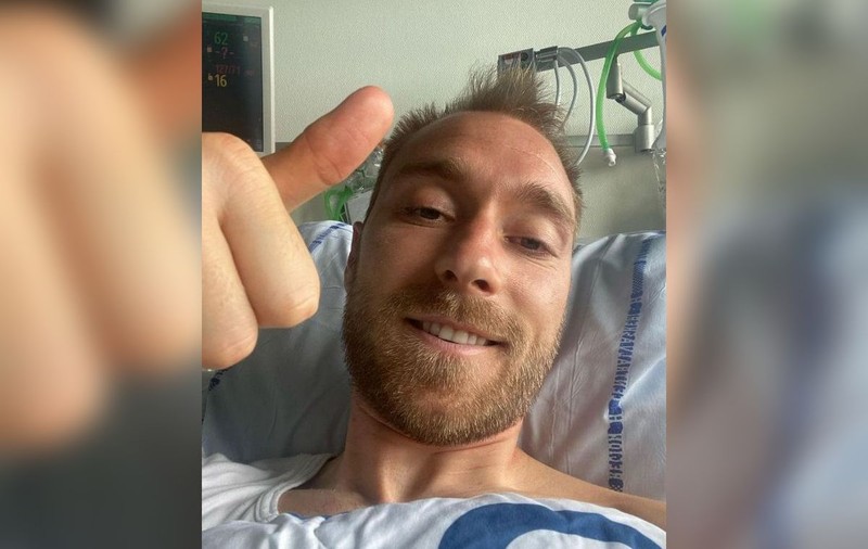 Prima imagine cu Christian Eriksen din spital. Ce le transmite fotbalistul fanilor