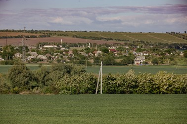 Panoramă a satului Ustia