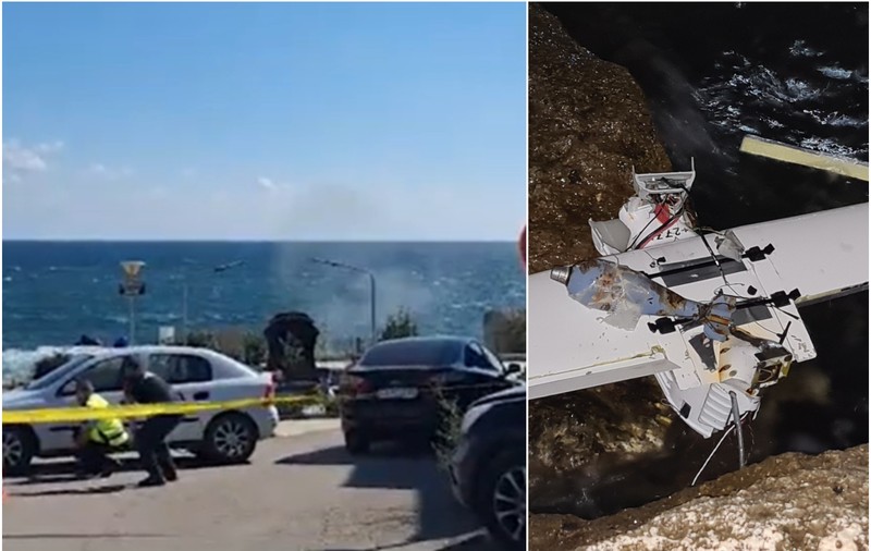 Momentul în care drona cu bomba lipită de ea, căzută în Bulgaria, a fost detonată. VIDEO