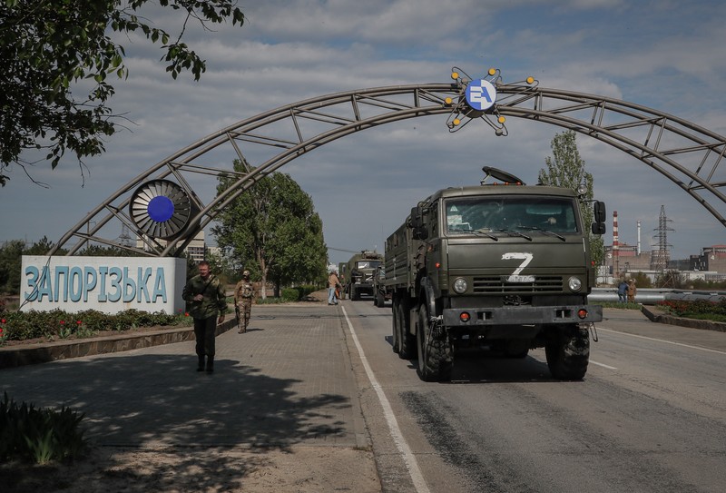 Centrala nucleară Zaporojie este ocupată de forțele ruse din luna martie. | Foto: EPA