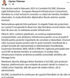 Postarea ministrului Teleman.