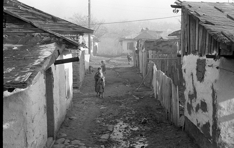Fotografie din 1965 din Ferentari, virală pe rețelele sociale: patru copii și-un câine