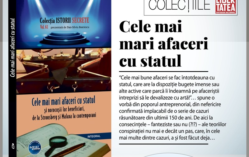RECOMANDARE DE CARTE | ”Cele mai mari afaceri cu statul și norocoșii lor beneficiari”, de Dan-Silviu Boerescu