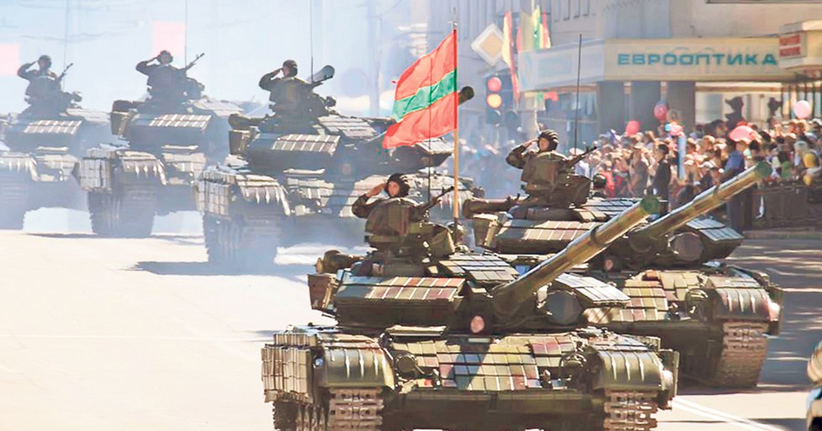 Paradă militară la Tiraspol
