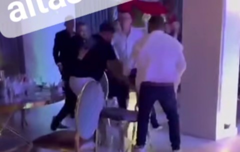 Bătaie la o nuntă din Craiova. Foto Captură video