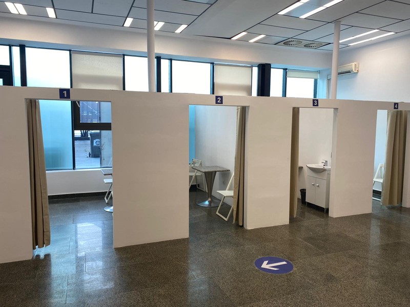 Unul din cele două centre de vaccinare care vor funcționa de luni din Timișoara | Sursa foto: Facebook