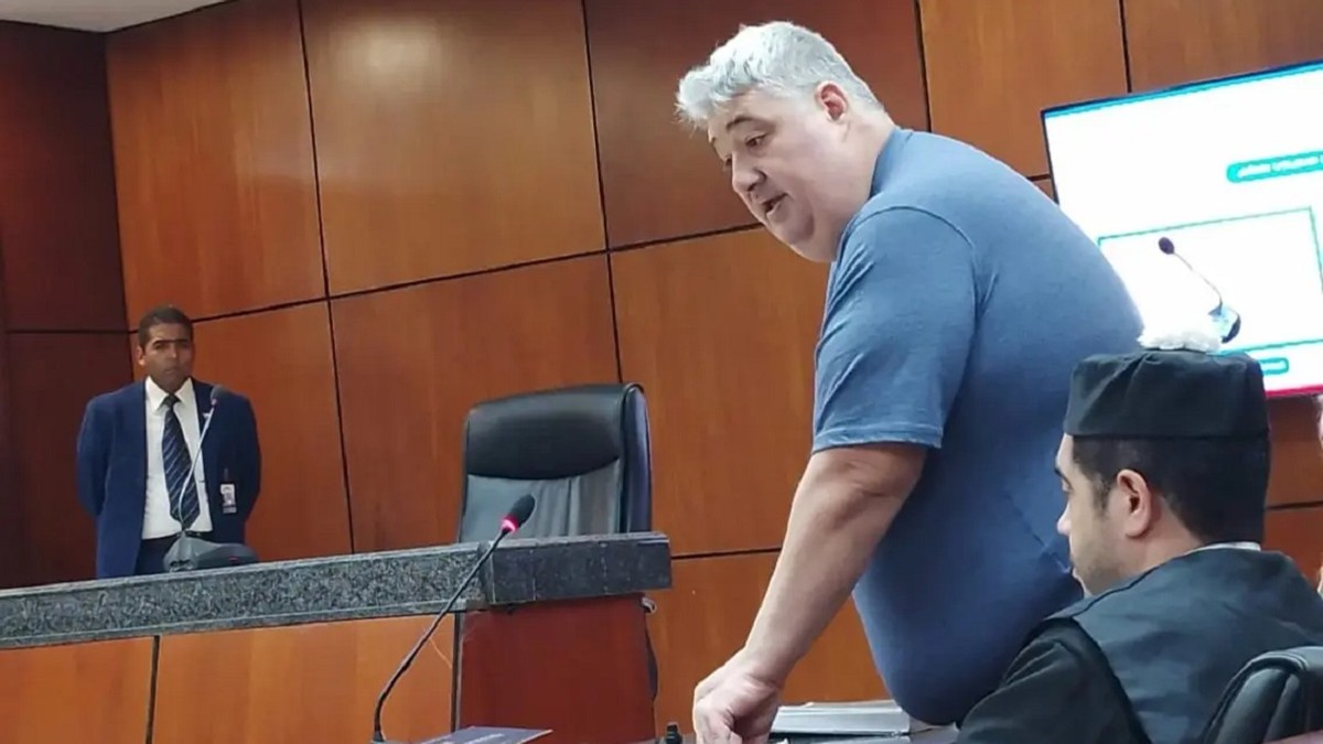 Cristian Baicu, zis Piedone, în timpul audierii la Curtea Supermă de Justiție dominicană. Foto: Prensa Latina