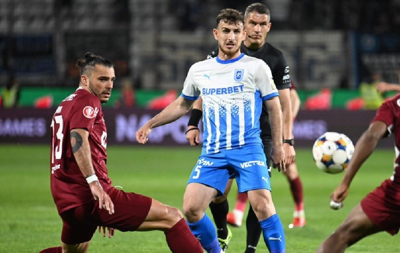 Remiză între CFR Cluj și Universitatea Craiova: doar un singur șut pe spațiul porții