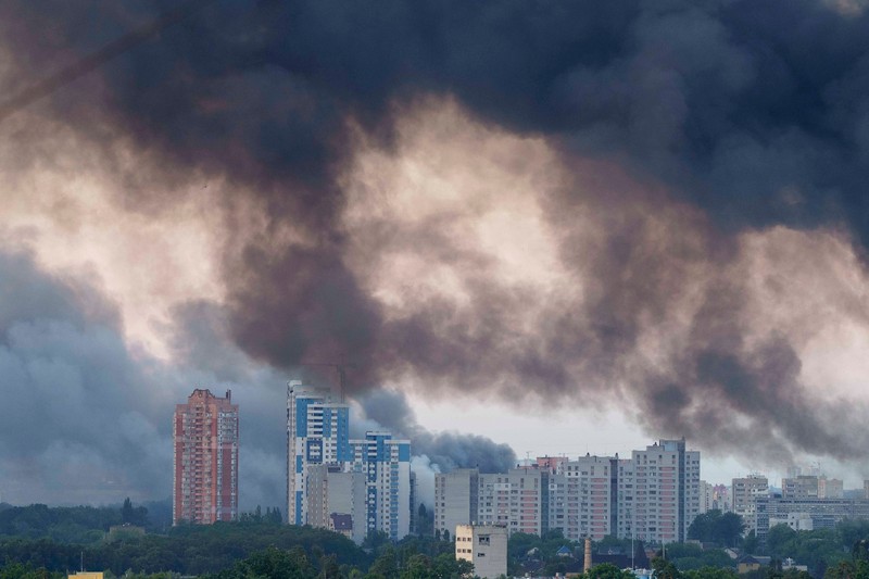 Războiul dintre Rusia și Ucraina, atac cu rachete și drone asupra Kievului. Foto Profimedia