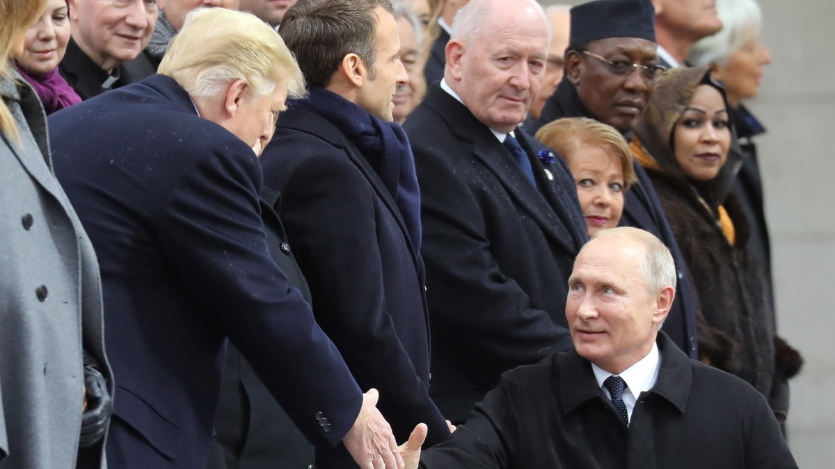 Gestul lui Vladimir Putin față de Donald Trump la Paris