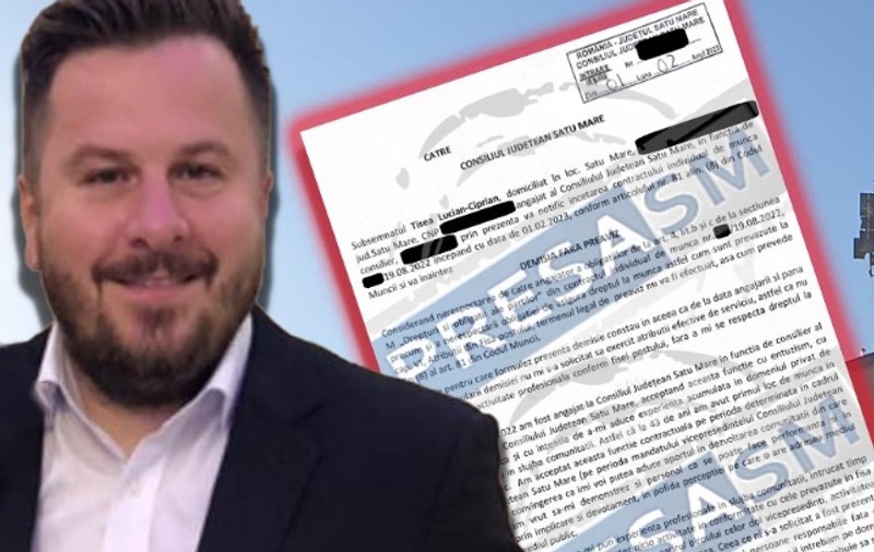Un consilier de la CJ Satu Mare susține că şi-a dat demisia pentru că nu primea nimic de muncă. Ce salariu avea