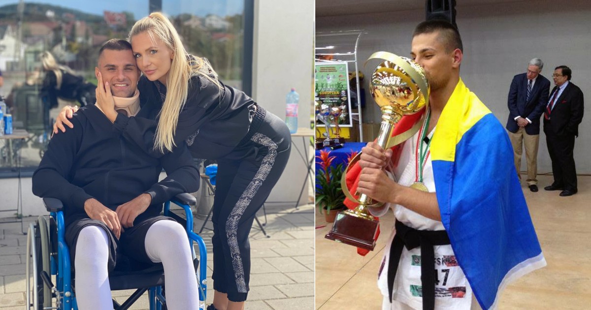 Colaj Florin Paul Mureșean in scaun cu rotile si campion mondial la karate
