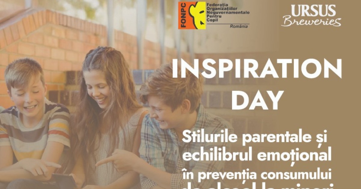 Inspiration Day. Stilurile parentale si echilibrul emotional in preventia consumului de alcool la copii