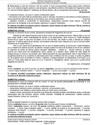 Subiecte Bac 2020 - Limba și literatura română - profil uman