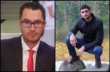 Cristi Adrian Tirnă, stânga, și Ionuț Tirnă