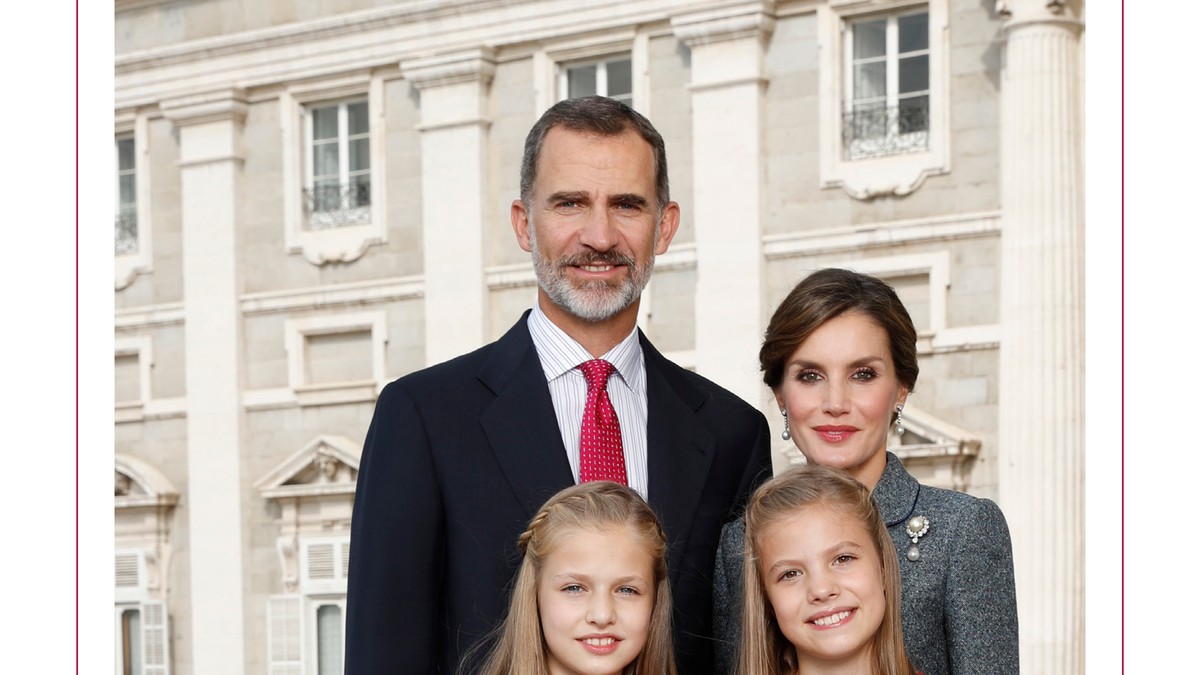 Familia Regală spaniolă a publicat felicitarea de Crăciun