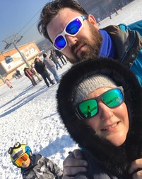 Ecaterina Ladin, alături de soț și de copil, în vacanță la munte