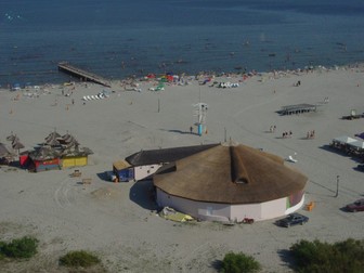 Plaja Sulina, văzută de sus