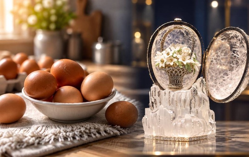 Cum a ajuns un aliment bogat în proteine să inspire o bijuterie Fabergé de 26 de milioane de euro creată pentru țarul Alexandru al III-lea. Pe 9 octombrie sărbătorim Ziua Mondială a Oului