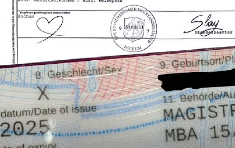 Austria a emis primul pașaport cu gen neutru: „Statutul său de gen se schimba la fiecare trecere a frontierei”