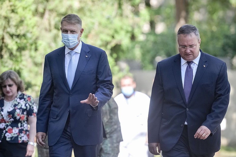 Klaus Iohannis elnök és Nicolae Ciucă miniszterelnök | Fotó: Hepta