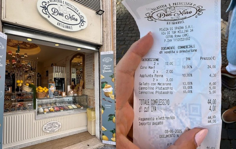 O turistă a dat 44 de euro pentru două înghețate, în mijlocul Romei: „Credeam că au spus 14 euro”