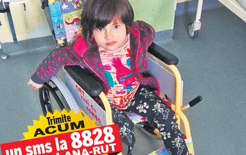 Într-un viitor nu foarte îndepărtat, Ana-Rut ar putea face primii pași din viața ei. Pentru a-și vedea visul împlinit, copila de nici 5 ani are nevoie de ajutorul semenilor