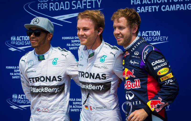 Rosberg i-a luat fața lui Hamilton în calificările din Canada