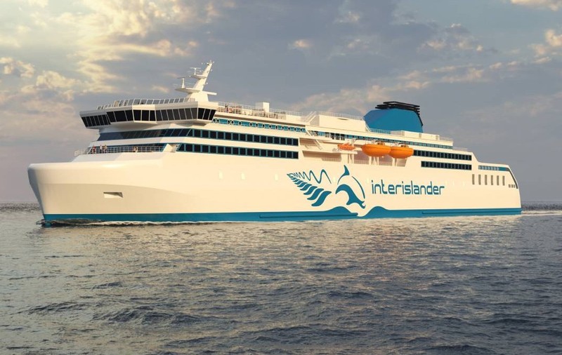 Noua Zeelandă construiește feriboturi de 200 m cu cale ferată la bord
