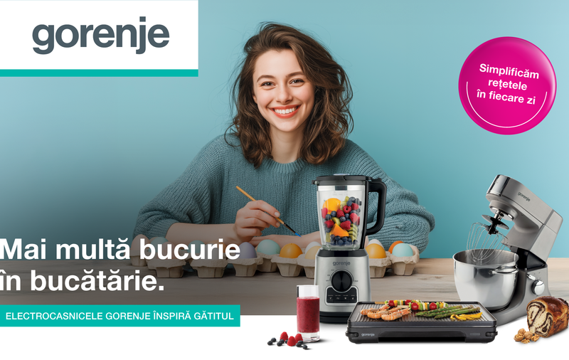 Electrocasnicele care simplifică pregătirile mesei festive de Paște de la Gorenje