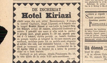 Ziarul „Romanul” din 3 februarie 1884
