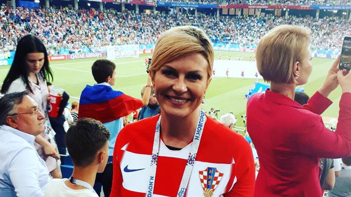 Kolinda Grabar-Kitarovici i-a ”colindat” pe învingătorii Danemarcei în vestiar. Președintele Croației s-a comportat ca un fan înflăcărat