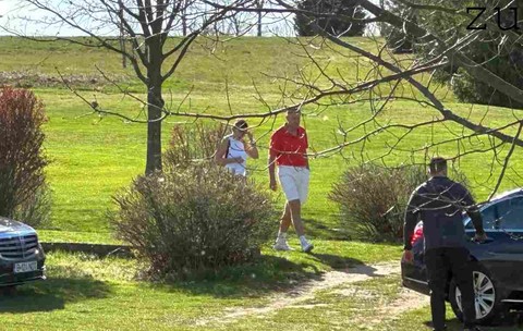 Klaus Iohannis la golf, în 2024. Foto Ziarul Unirea