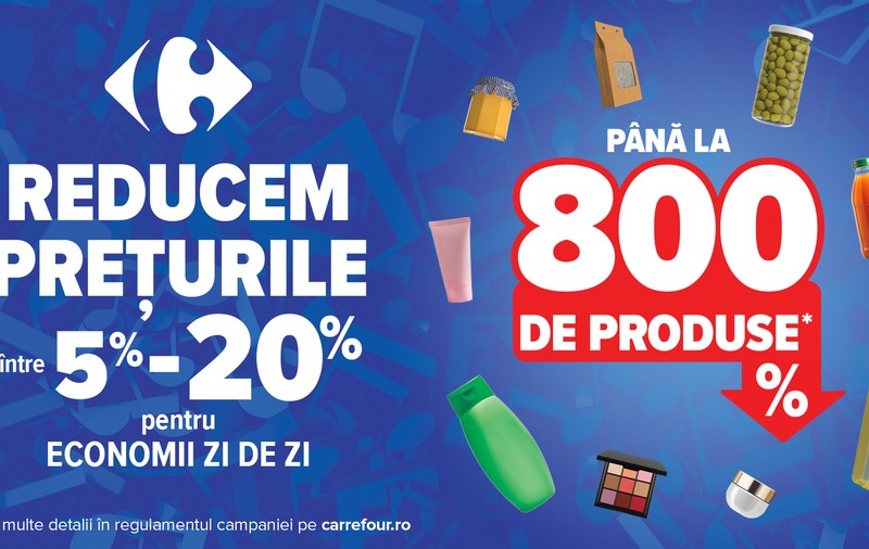 800 de produse cu prețuri reduse la Carrefour. Ce nu trebuie să-ți lipsească din casă în aceste săptămâni