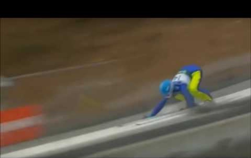Chinezoaica Xinyue Chang a scăpat miraculos dintr-un accident șocant la sărituri cu schiurile | VIDEO
