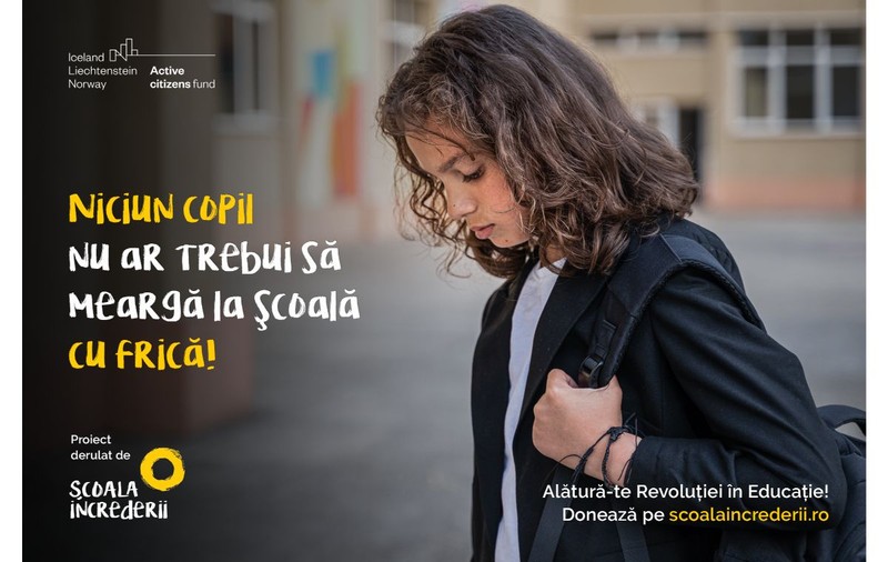 Peste 200 de copii, părinți și profesori, victime ale bullyingului și violenței în școli, au avut curajul să vorbească despre experiențele trăite. Școala Încrederii face apel la români pentru a contribui la siguranța copiilor în școli