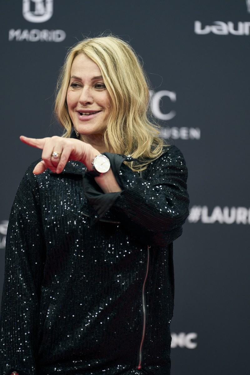 April 22, 2024, Madrid, Madrid, Spain: Nadia Comaneci attends Laureus World Sports Awards Madrid 2024 - Red Carpet at Palacio de Cibeles on April 22, 2024 in Madrid, Spain (Credit Image: © Jack Abuin/ZUMA Press Wire)