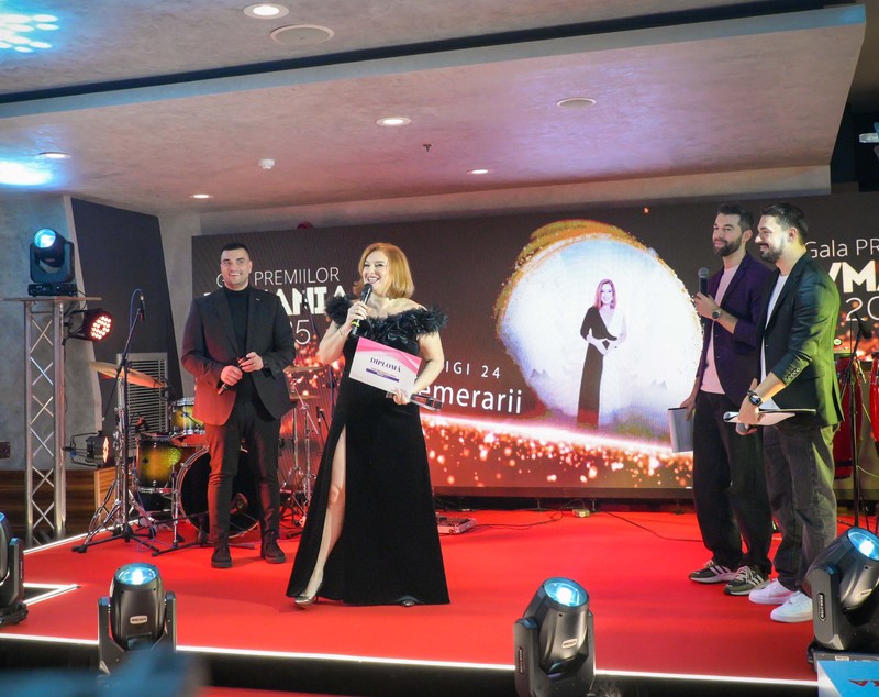 Cea mai bună emisiune de business la Gala Premiilor TVmania: „Temerarii”, prezentată de Marta Ușurelu la Digi 24