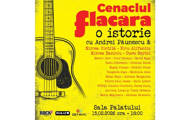 „Cenaclul Flacăra – O Istorie”: o seară de muzică, memorie și emoție, concepută de Andrei Păunescu