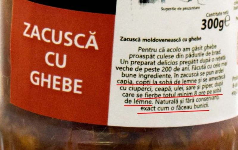 Mega Image, amendat de ANPC pentru „etichete înşelătoare” la zacuscă