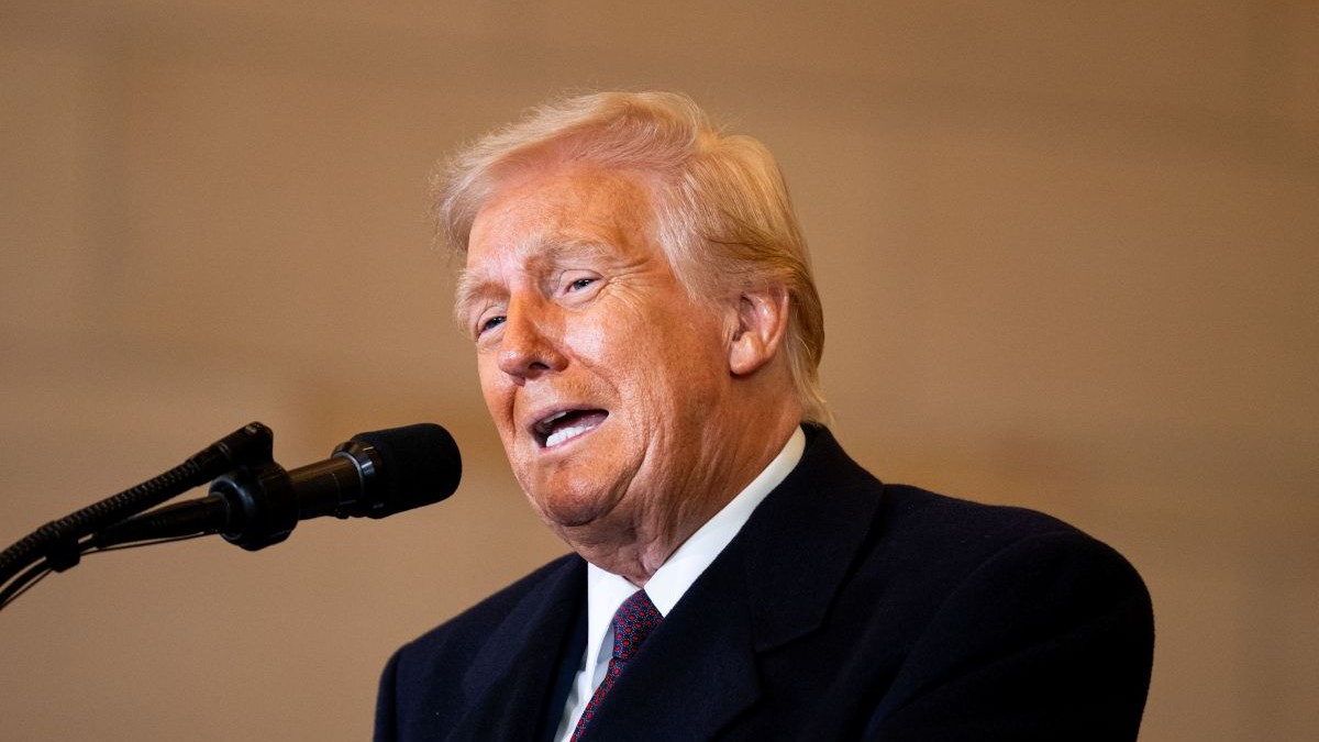 Președintele SUA, Donald Trump, în timpul unui discurs